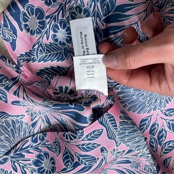 J. Crew‎ x Abigail Borg Silk Floral Tank Top Blouse - Picture 5 of 7